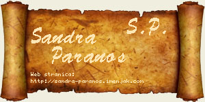 Sandra Paranos vizit kartica
